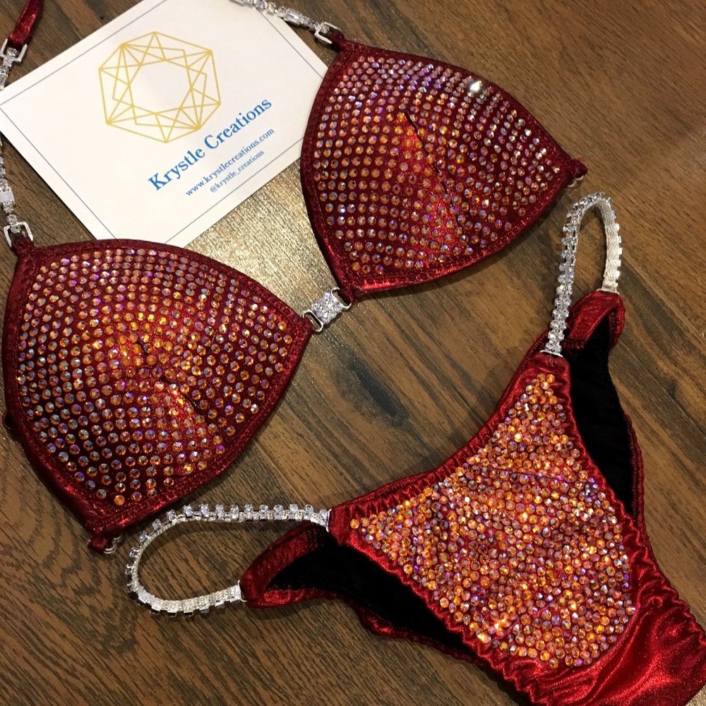 Cherry red Competition Bikini